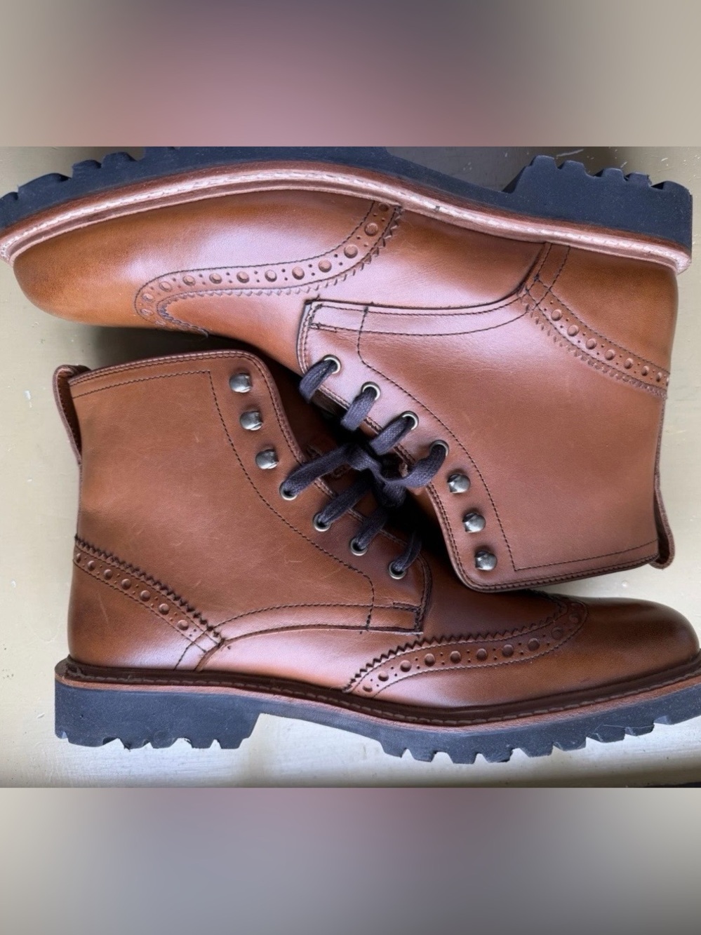 Allen Edmonds Astor Boots in Walnut. Brand new with lug soles. 10.5D. Gorgeous!